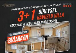 Ezogelin Gayrimenkul’den Körkün’de Site İçerisinde Havuzlu Satılık 3+1 Villa!